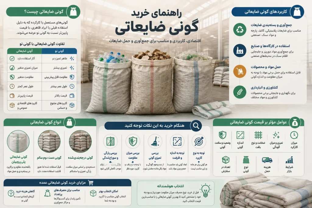 اینفوگرافیک فروش گونی ضایعاتی